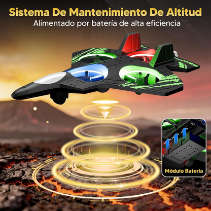 avión de espuma teledirigido